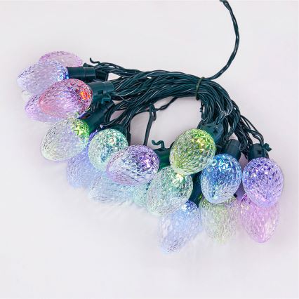 Twinkly - LED RGB Димируем екстериорен коледни лампички FACETED 80xLED 26,5 м IP44 Wi-Fi