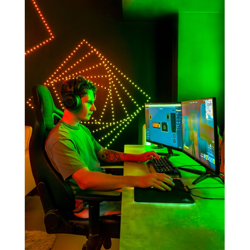 Twinkly - LED RGB Димируем коледен гирлянда DOTS 60xLED 7 м USB Wi-Fi
