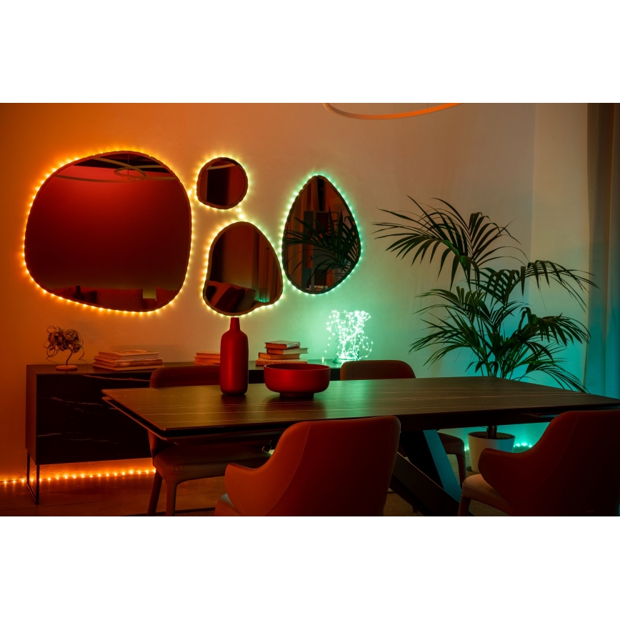 Twinkly - LED RGB Димируем коледен гирлянда DOTS 60xLED 7 м USB Wi-Fi
