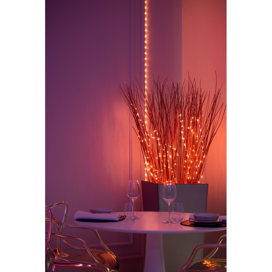 Twinkly - LED RGB Димируем коледен гирлянда DOTS 60xLED 7 м USB Wi-Fi