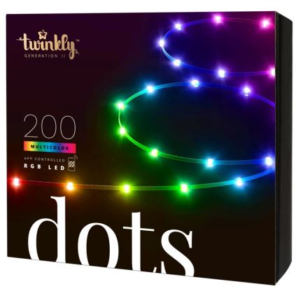 Twinkly - LED RGB Екстериорен димируема лента DOTS 200xLED 10 м IP44 WiFi