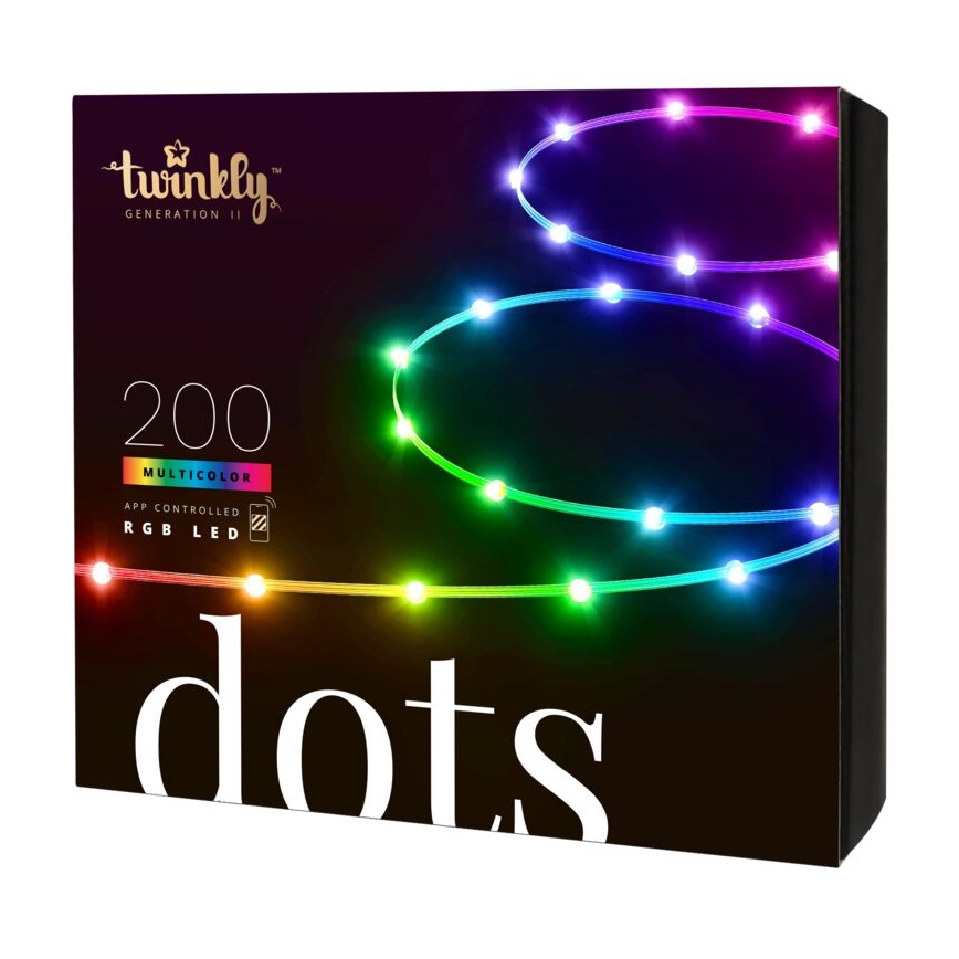 Twinkly - LED RGB Екстериорен димируема лента DOTS 200xLED 10 м IP44 Wi-Fi