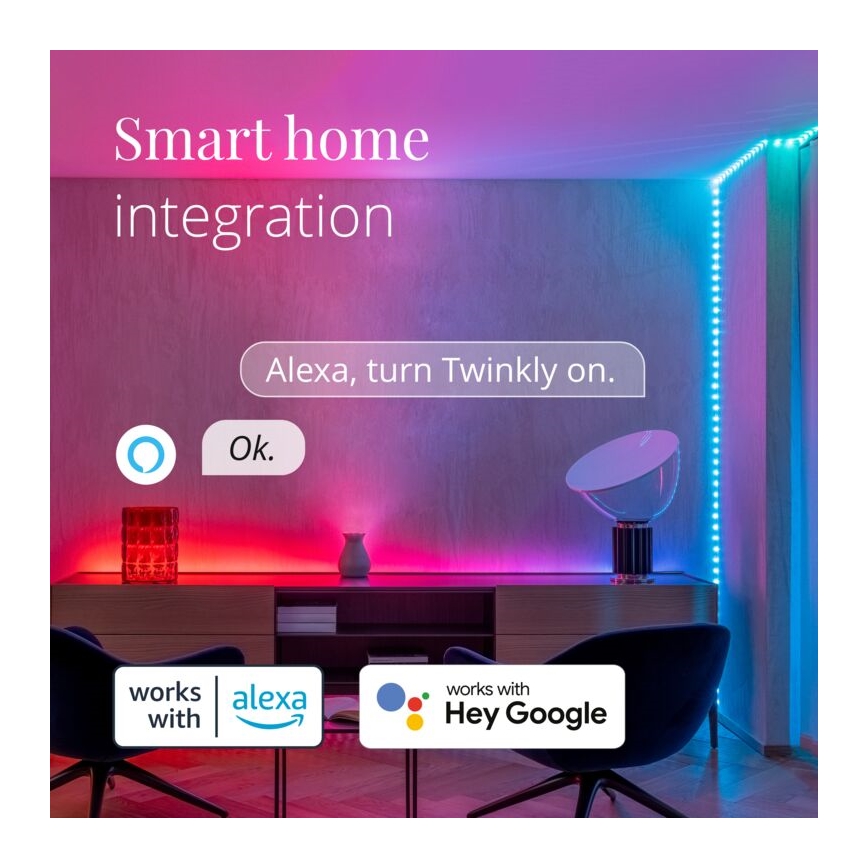 Twinkly - LED RGB Екстериорен димируема лента DOTS 400xLED 20 м IP44 Wi-Fi