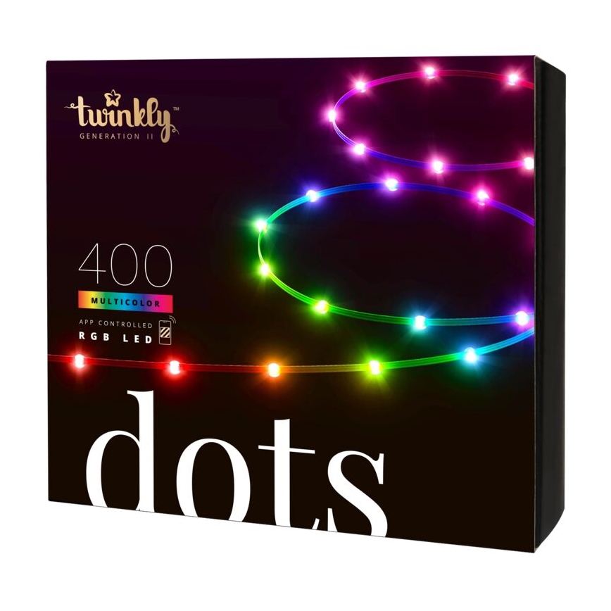 Twinkly - LED RGB Екстериорен димируема лента DOTS 400xLED 20 м IP44 Wi-Fi