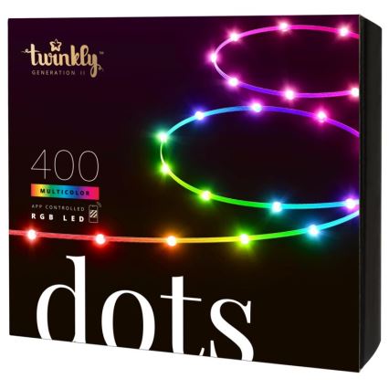Twinkly - LED RGB Екстериорен димируема лента DOTS 400xLED 20 м IP44 Wi-Fi