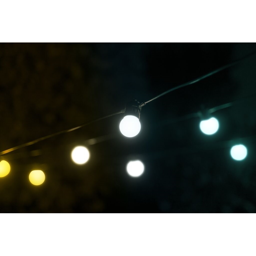 Twinkly - LED Димируем екстериорен декоративни лампички FESTOON 20xLED 14 м IP44 Wi-Fi