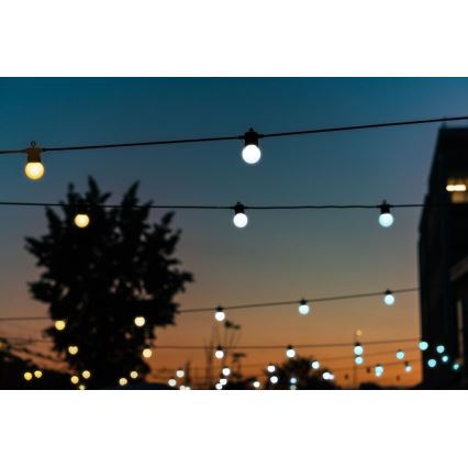 Twinkly - LED Димируем екстериорен декоративни лампички FESTOON 20xLED 14 м IP44 Wi-Fi