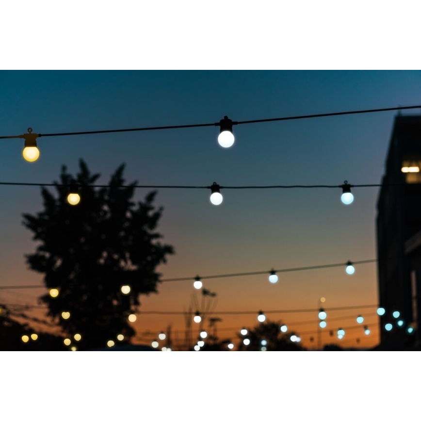 Twinkly - LED Димируем екстериорен декоративни лампички FESTOON 20xLED 14 м IP44 Wi-Fi