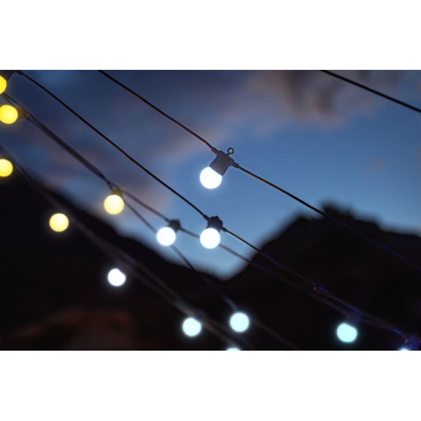 Twinkly - LED Димируем екстериорен декоративни лампички FESTOON 20xLED 14 м IP44 Wi-Fi