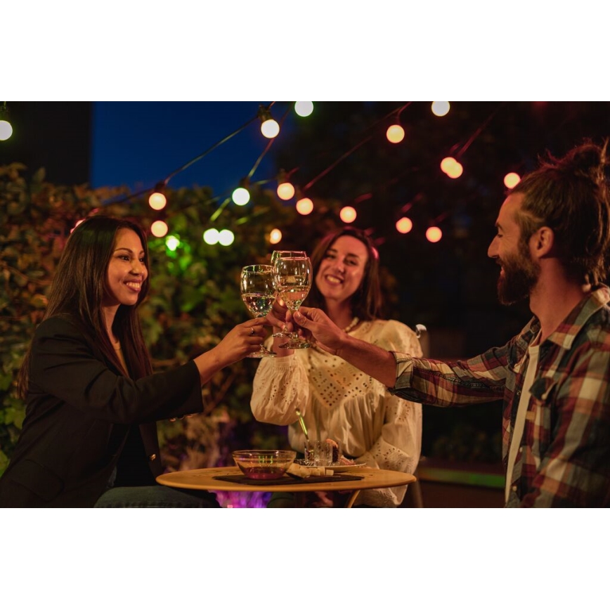 Twinkly - LED RGB Димируем екстериорен декоративни лампички FESTOON 20xLED 14 м IP44 Wi-Fi