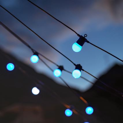 Twinkly - LED RGB Димируем екстериорен декоративни лампички FESTOON 20xLED 14 м IP44 Wi-Fi