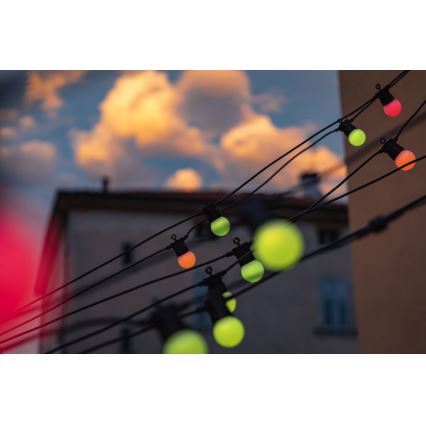 Twinkly - LED RGB Димируем екстериорен декоративни лампички FESTOON 20xLED 14 м IP44 Wi-Fi