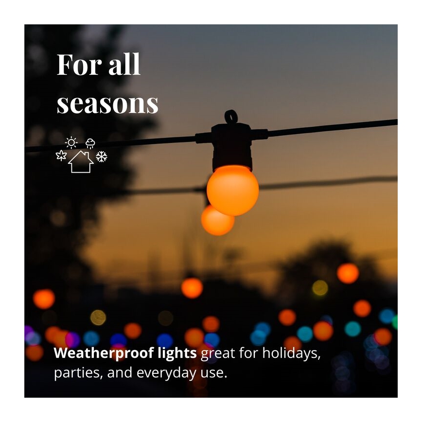 Twinkly - LED RGB Димируем екстериорен декоративни лампички FESTOON 20xLED 14 м IP44 Wi-Fi