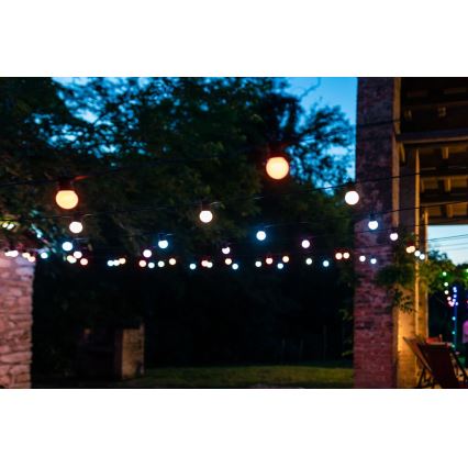 Twinkly - LED RGB Димируем екстериорен декоративни лампички FESTOON 20xLED 14 м IP44 Wi-Fi