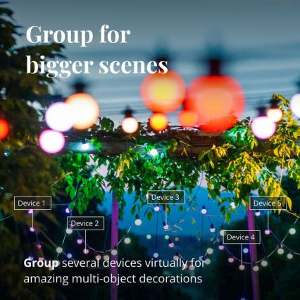 Twinkly - LED RGB Димируем екстериорен декоративни лампички FESTOON 20xLED 14 м IP44 Wi-Fi