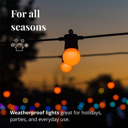 Twinkly - LED RGB Димируем екстериорен декоративни лампички FESTOON 20xLED 14 м IP44 Wi-Fi