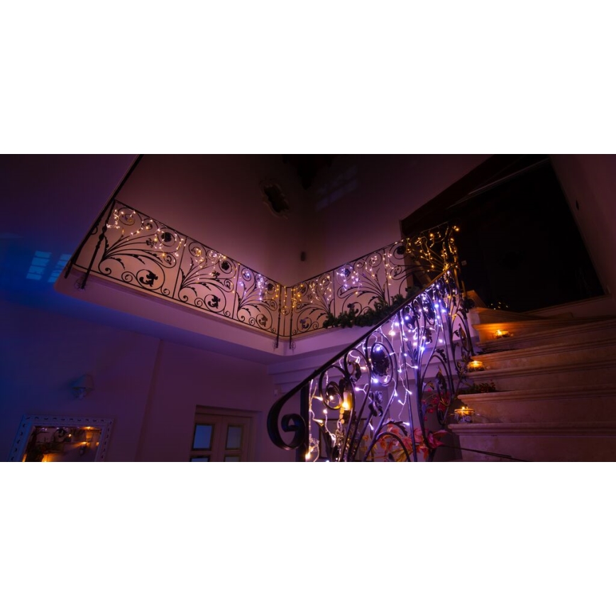 Twinkly - LED Димируем екстериорен Коледна завеса ICICLE 190xLED 11,5 м IP44 Wi-Fi