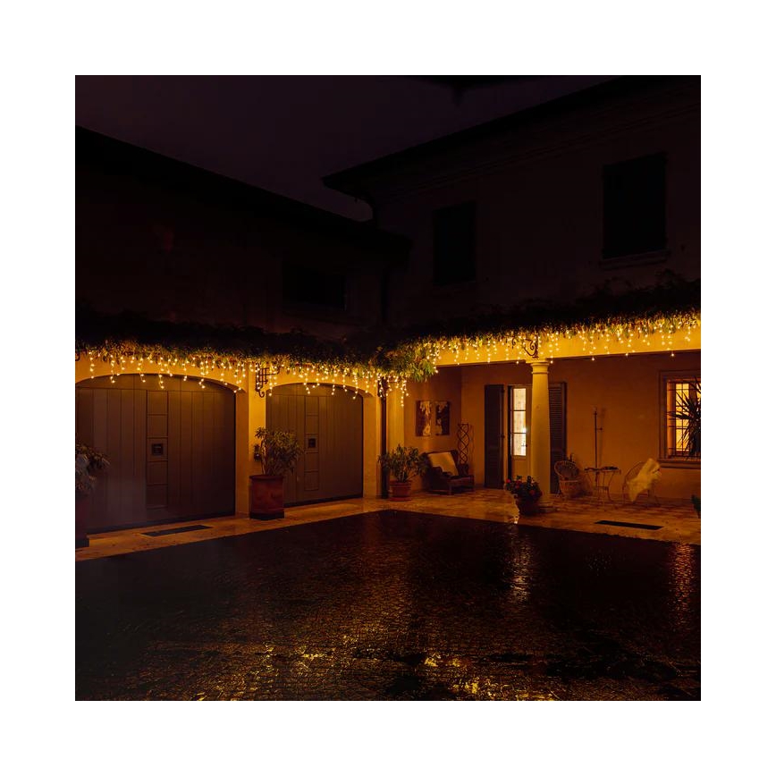 Twinkly - LED Димируем екстериорен Коледна завеса ICICLE 190xLED 11,5 м IP44 Wi-Fi