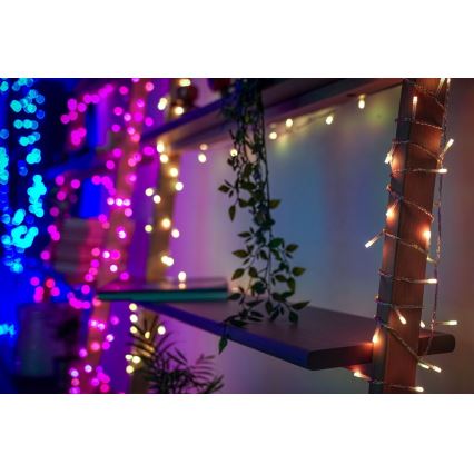 Twinkly - LED RGB Димируем екстериорен Коледна завеса ICICLE 190xLED 11,5 м IP44 Wi-Fi