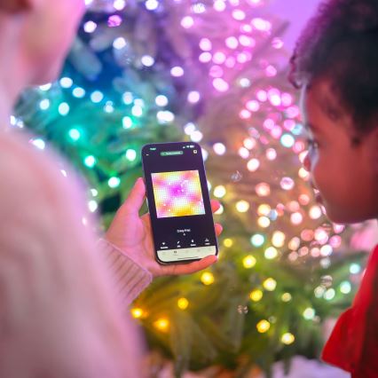 Twinkly - LED RGB гирлянд CANDIES с възможност за затъмняване, 200xLED, 14 м, USB, Wi-Fi