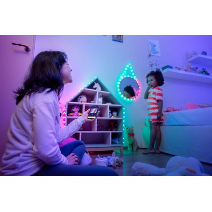 Twinkly - LED RGB гирлянд CANDIES с възможност за затъмняване, 200xLED, 14 м, USB, Wi-Fi