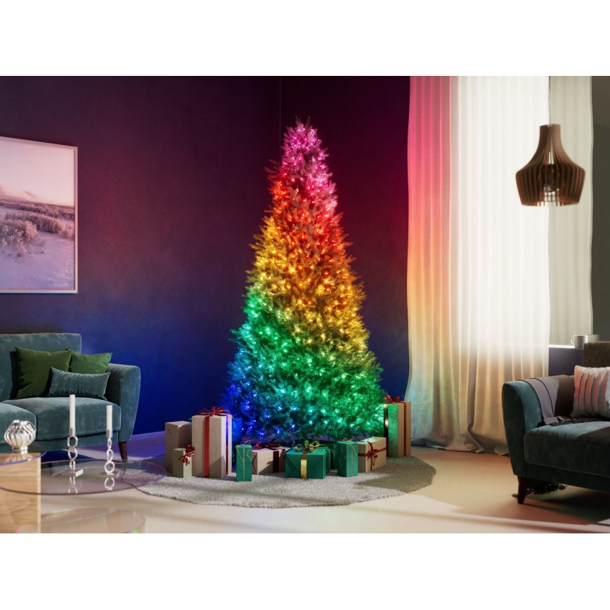 Twinkly - LED RGB гирлянд CANDIES с възможност за затъмняване, 200xLED, 14 м, USB, Wi-Fi