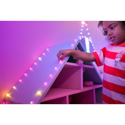 Twinkly - LED RGB Димируем коледни лампички CANDIES 200xLED 14 м USB Wi-Fi