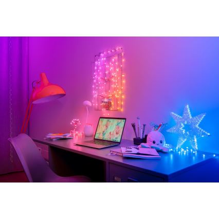 Twinkly - LED RGB регулируема коледна верига CANDIES 100xLED 8 м USB Wi-Fi