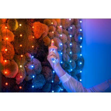 Twinkly - LED RGB регулируема коледна верига CANDIES 100xLED 8 м USB Wi-Fi