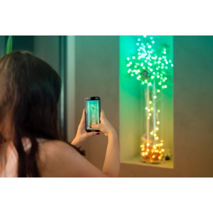 Twinkly - LED RGB регулируема коледна верига CANDIES 100xLED 8 м USB Wi-Fi