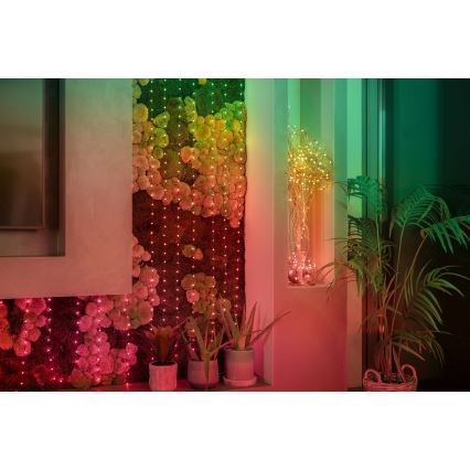 Twinkly - LED RGB регулируема коледна верига CANDIES 100xLED 8 м USB Wi-Fi