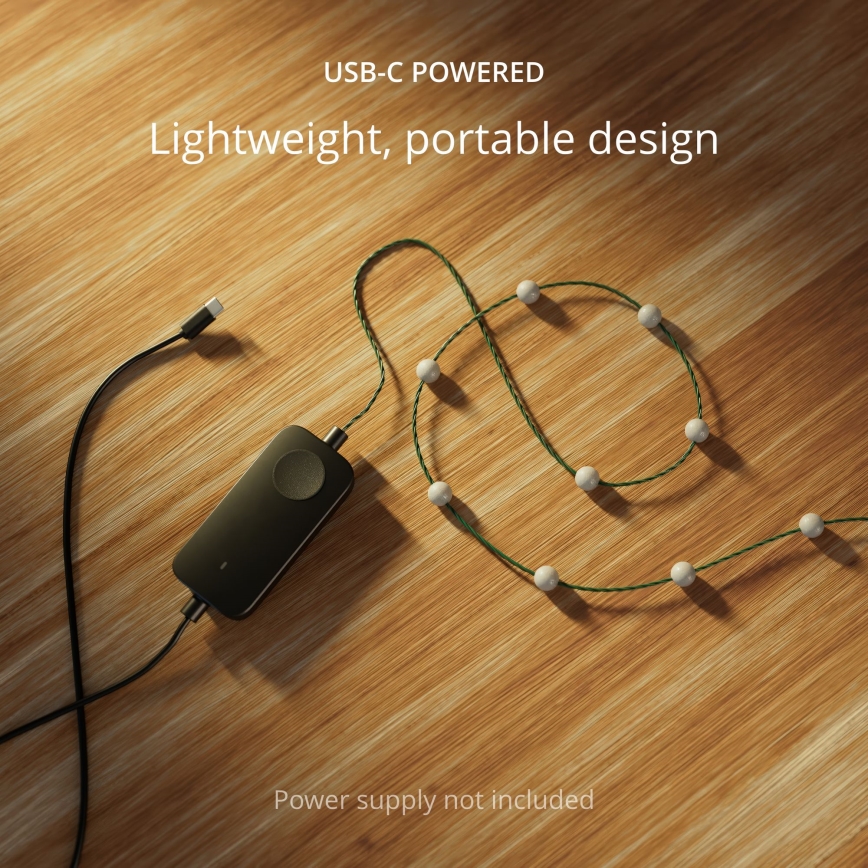 Twinkly - LED RGB регулируема коледна верига CANDIES 100xLED 8 м USB Wi-Fi