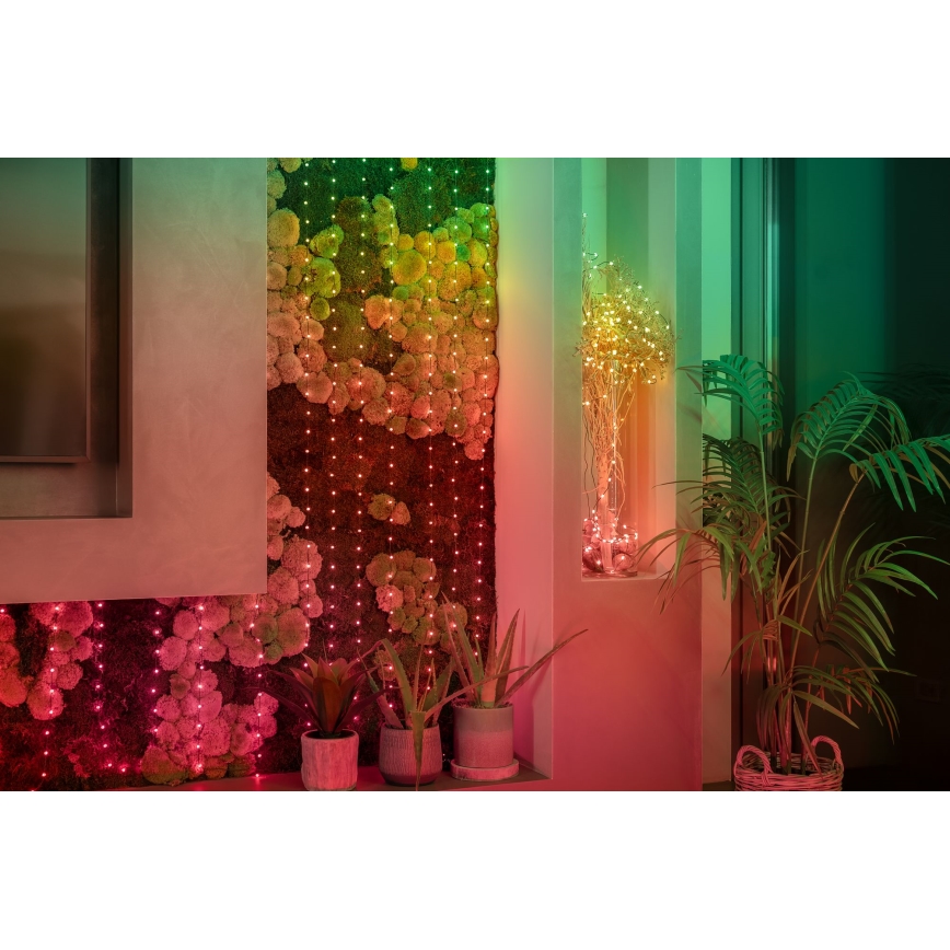 Twinkly - LED RGB Димируем коледни лампички CANDIES 200xLED 14 м USB Wi-Fi