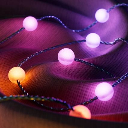 Twinkly - LED RGB Димируем коледни лампички CANDIES 200xLED 14 м USB Wi-Fi