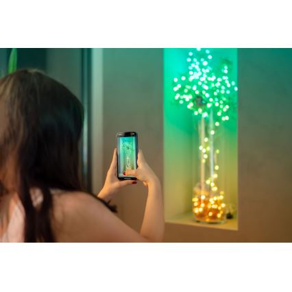 Twinkly - LED RGB димируема коледна гирлянда CANDIES 100xLED 8 m USB Wi-Fi