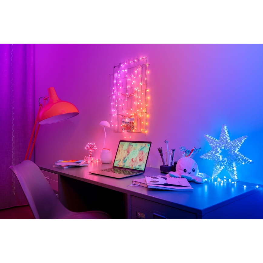 Twinkly - димируем LED RGB гирлянд CANDIES 200xLED 14 m USB Wi-Fi