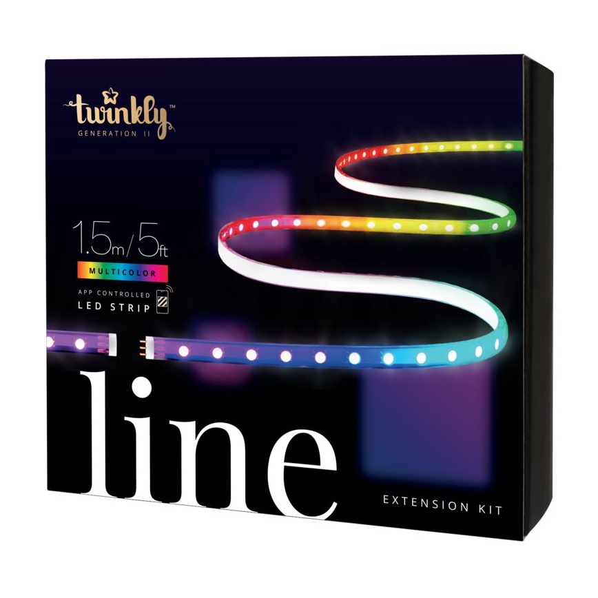 Twinkly - LED RGB Разширение димируема лента LINE 100xLED 1,5 м Wi-Fi