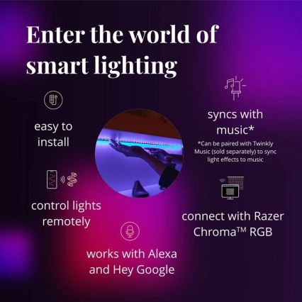 Twinkly - LED RGB Димируема лента LINE 100xLED 1,5 м Wi-Fi