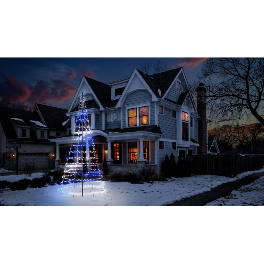 Twinkly - димируема LED RGBW външна коледна елха LIGHT TREE 1000 LED 6 м IP44 Wi‑Fi