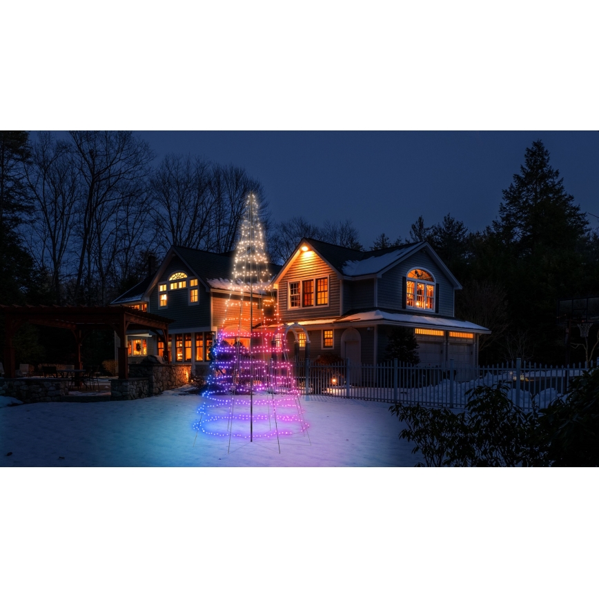 Twinkly - LED RGBW Димируемо външно коледно дърво LIGHT TREE 1000xLED 6 m IP44 Wi-Fi