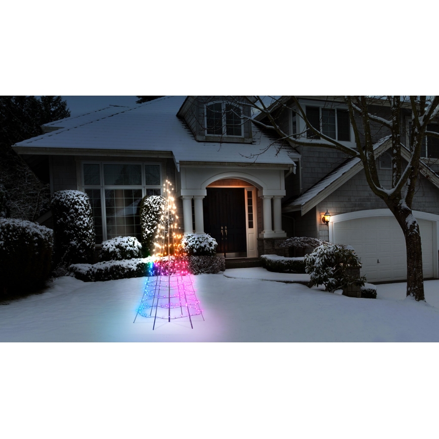 Twinkly - LED RGBW Димируем екстериорен коледна елха LIGHT TREE 300xLED 2 м IP44 Wi-Fi