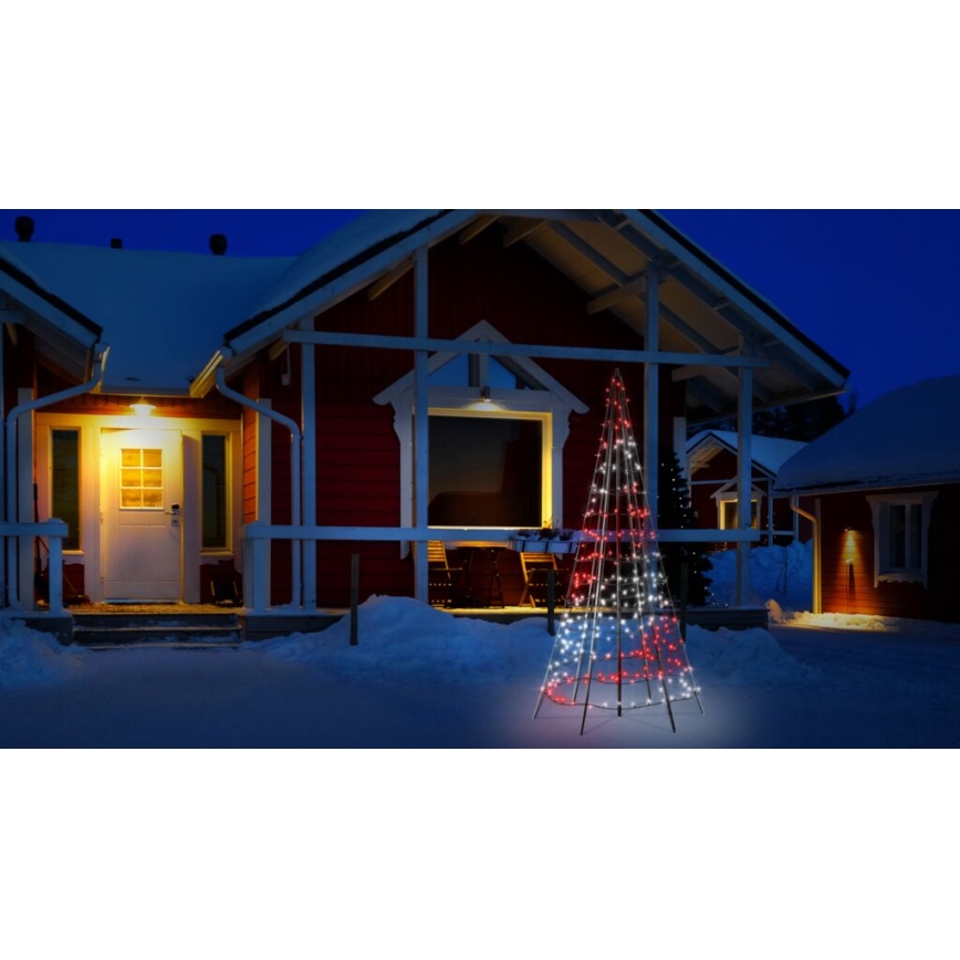 Twinkly - LED RGBW Димируем екстериорен коледна елха LIGHT TREE 300xLED 2 м IP44 Wi-Fi