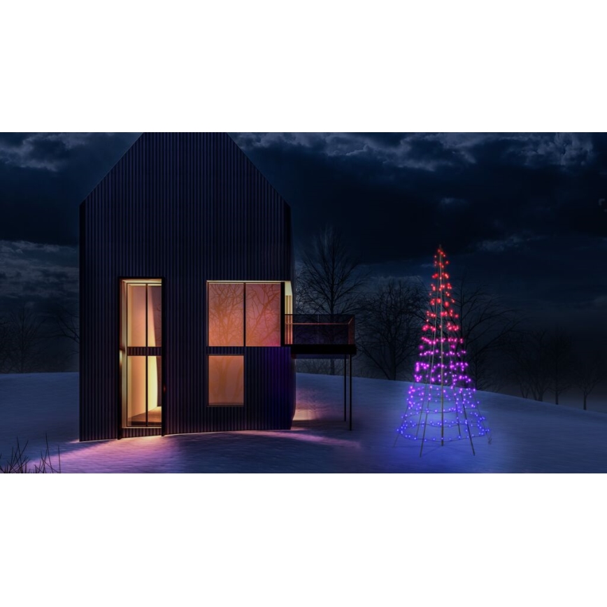 Twinkly - LED RGBW Димируем екстериорен коледна елха LIGHT TREE 300xLED 2 м IP44 Wi-Fi