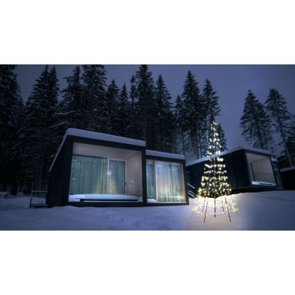 Twinkly - LED RGBW Димируем екстериорен коледна елха LIGHT TREE 300xLED 2 м IP44 Wi-Fi