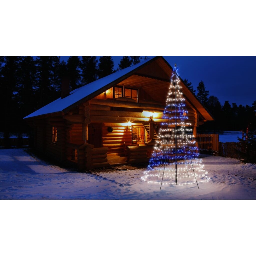 Twinkly - LED RGBW Димируем екстериорен Коледна елха LIGHT TREE 750xLED 4 м IP44 Wi-Fi