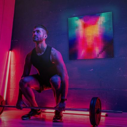 Twinkly - LED RGB Димируем панел SQUARES 64xLED 16x16 см Wi-Fi