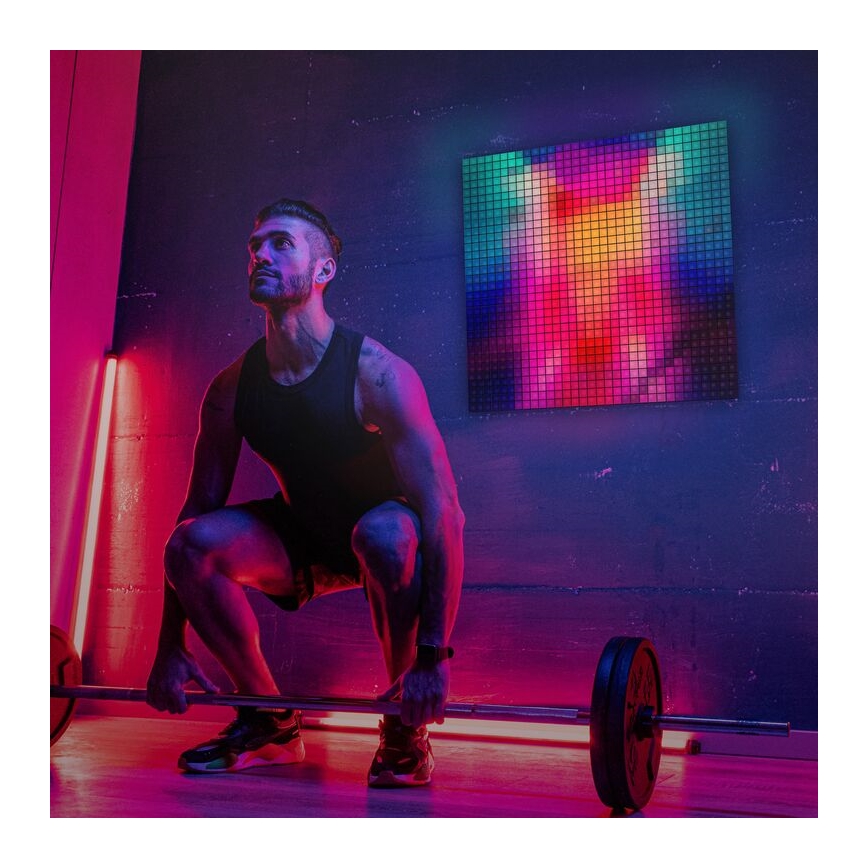 Twinkly - LED RGB Димируем панел SQUARES 64xLED 16x16 см Wi-Fi