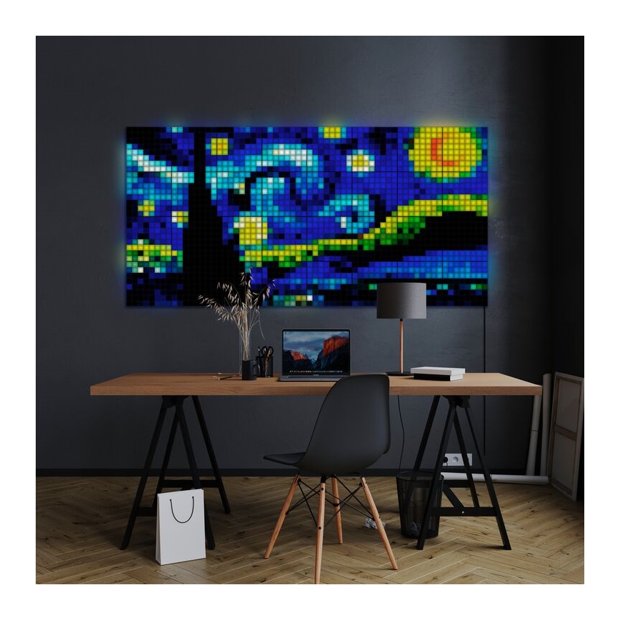 Twinkly - LED RGB Димируем панел SQUARES 64xLED 16x16 см Wi-Fi