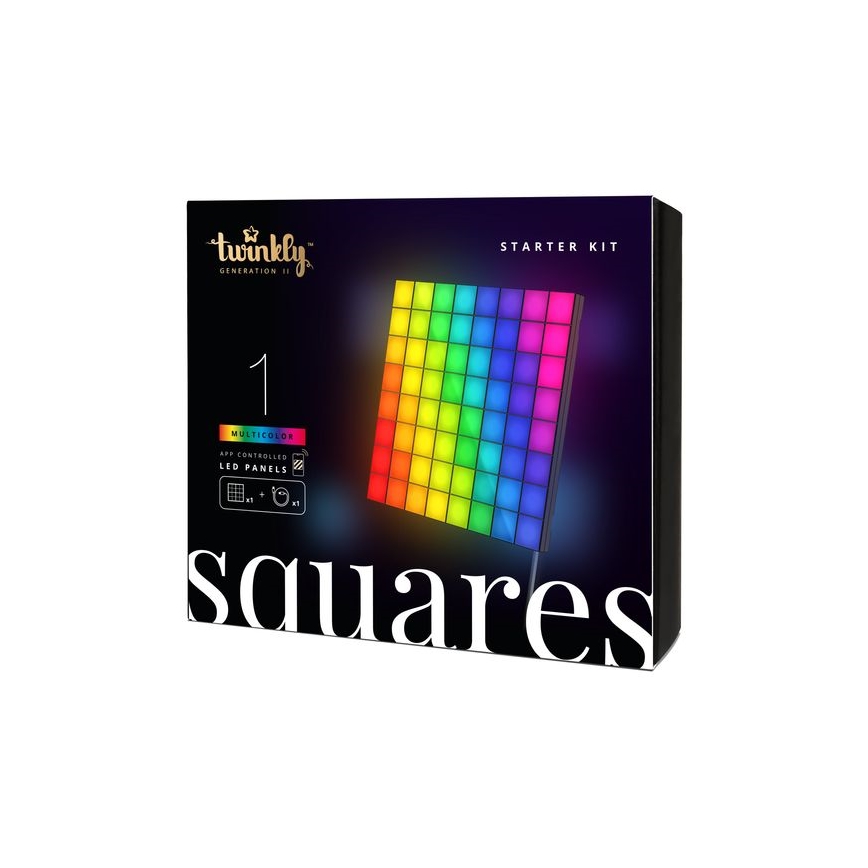 Twinkly - LED RGB Димируем панел SQUARES 64xLED 16x16 см Wi-Fi