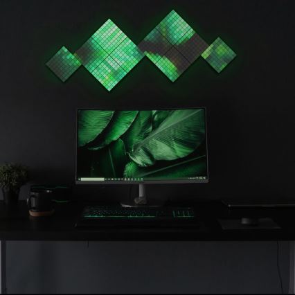 Twinkly - К-кт 6xLED RGB Димируем панел SQUARES 64xLED 16x16 см Wi-Fi